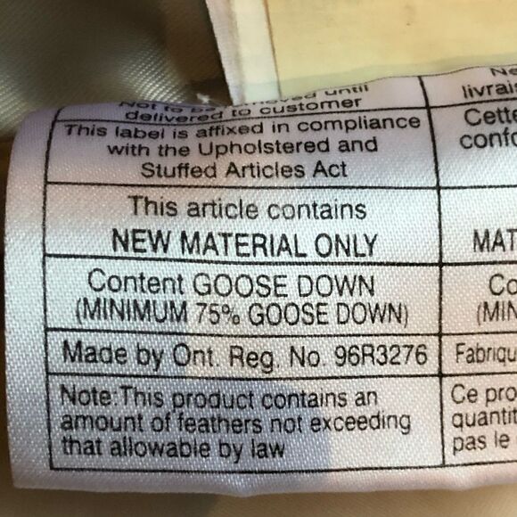 Eddie Bauer down Coat Cream Medium full zip,  2 front zip pockets - Picture 9 of 10